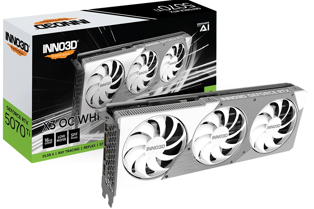 INNO3D GeForce RTX 5070 Ti X3 OC WHITE
